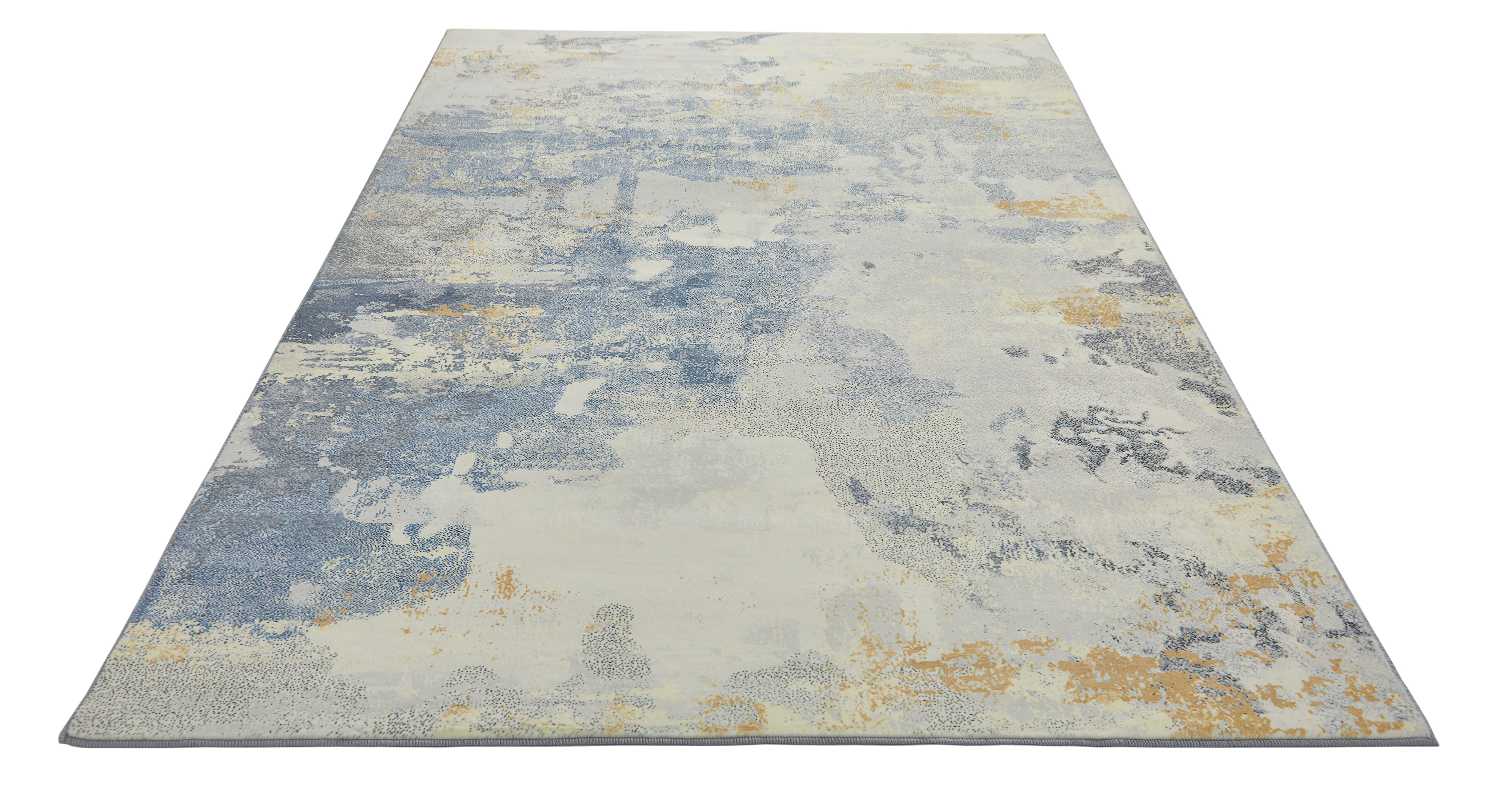 Concept Looms Lux Washable LUX10 Grey Yellow Rug